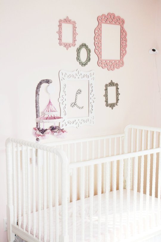 dusty pink nursery decor