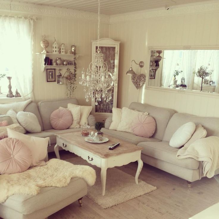 37 Enchanted Shabby Chic Living Room Designs | DigsDigs