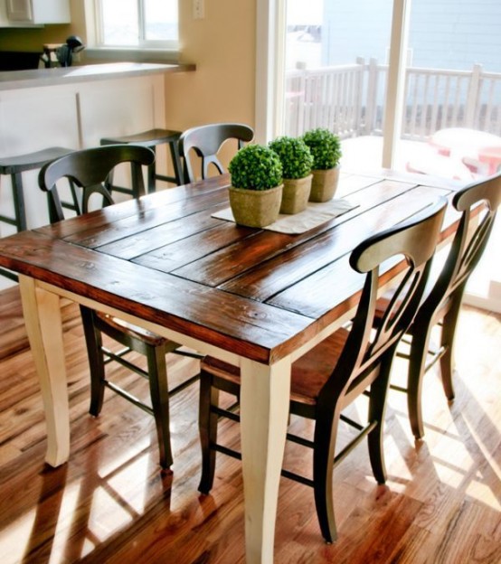 farm style dining room table