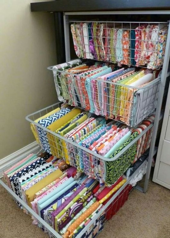 fabric storage boards  Organize fabric, Quilting room, Craft room