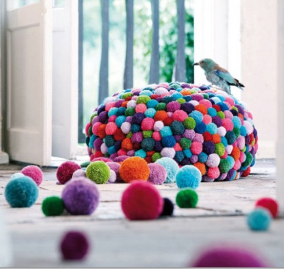 57 Lovely Pompom Décor Ideas For Your Interior - DigsDigs