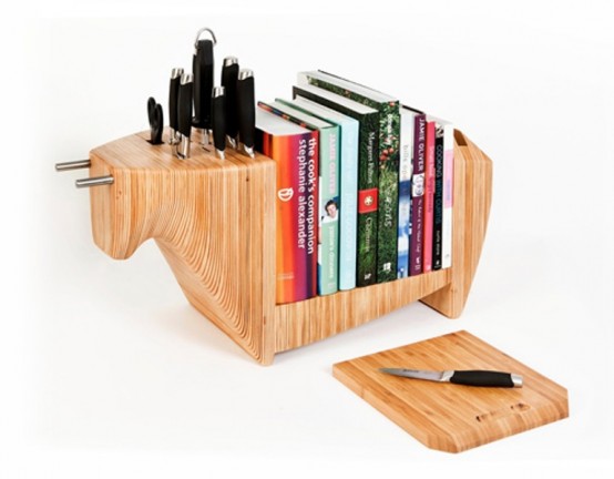 Modern Multifunctional Kitchen Shelf - DigsDigs