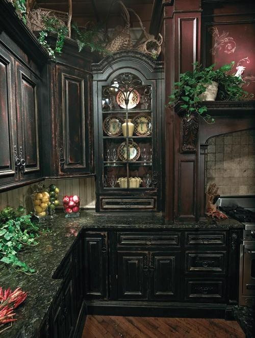 20 Refined Gothic Kitchen And Dining Room Designs - DigsDigs