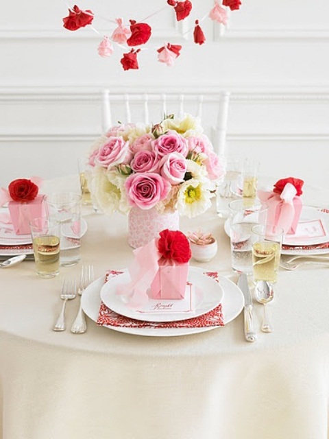 Romantic Valentine Tablescape Ideas, Home Design