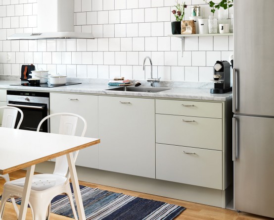 Scandinavian Kitchen Design With Retro Touches - DigsDigs