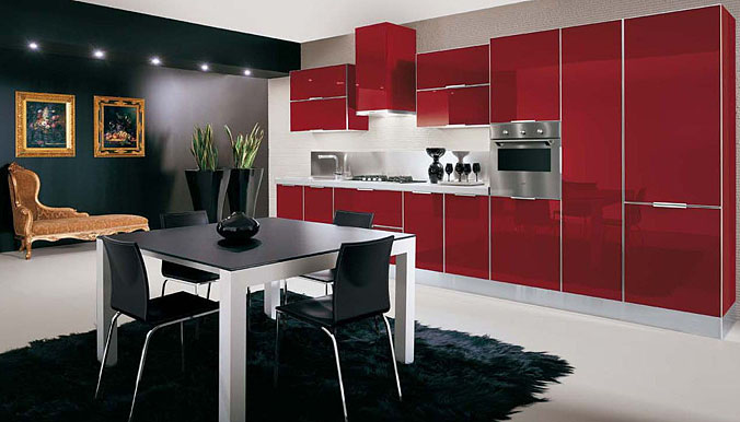 Ultra Glossy and Sleek Kitchen Design - Crystallo from Arrex - DigsDigs