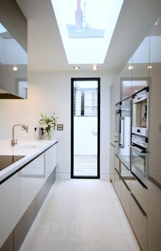 Kitchen Floor Plans Narrow 31 Stylish And Functional Super Narrow  Kitchen  Design  