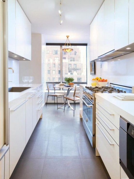 Narrow kitchen ideas: 10 ways to maximize space and interest